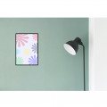 Floral Pattern Glass Framed Wall Poster Large Size - top_view