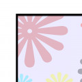 Floral Pattern Glass Framed Wall Poster Large Size - left_view