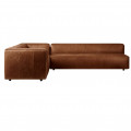 Cocoa L Shape Leather Sofa - left_view