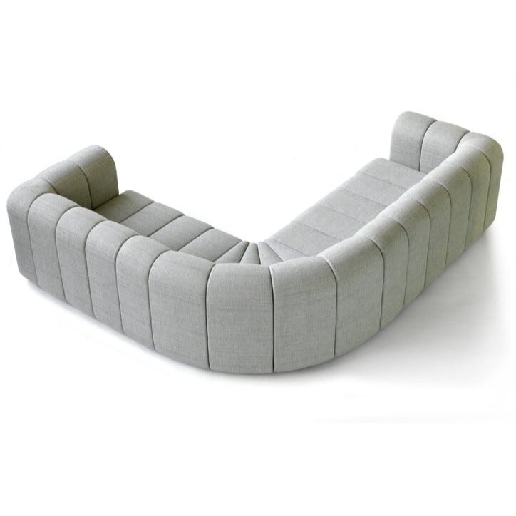Modular L- Shaped 5 Seater Grey Sofa