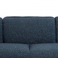 Fujairah 3 Seater Blue Sectional Sofa - rear_view