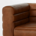 Eclairs Modern Leather Sofa - top_view