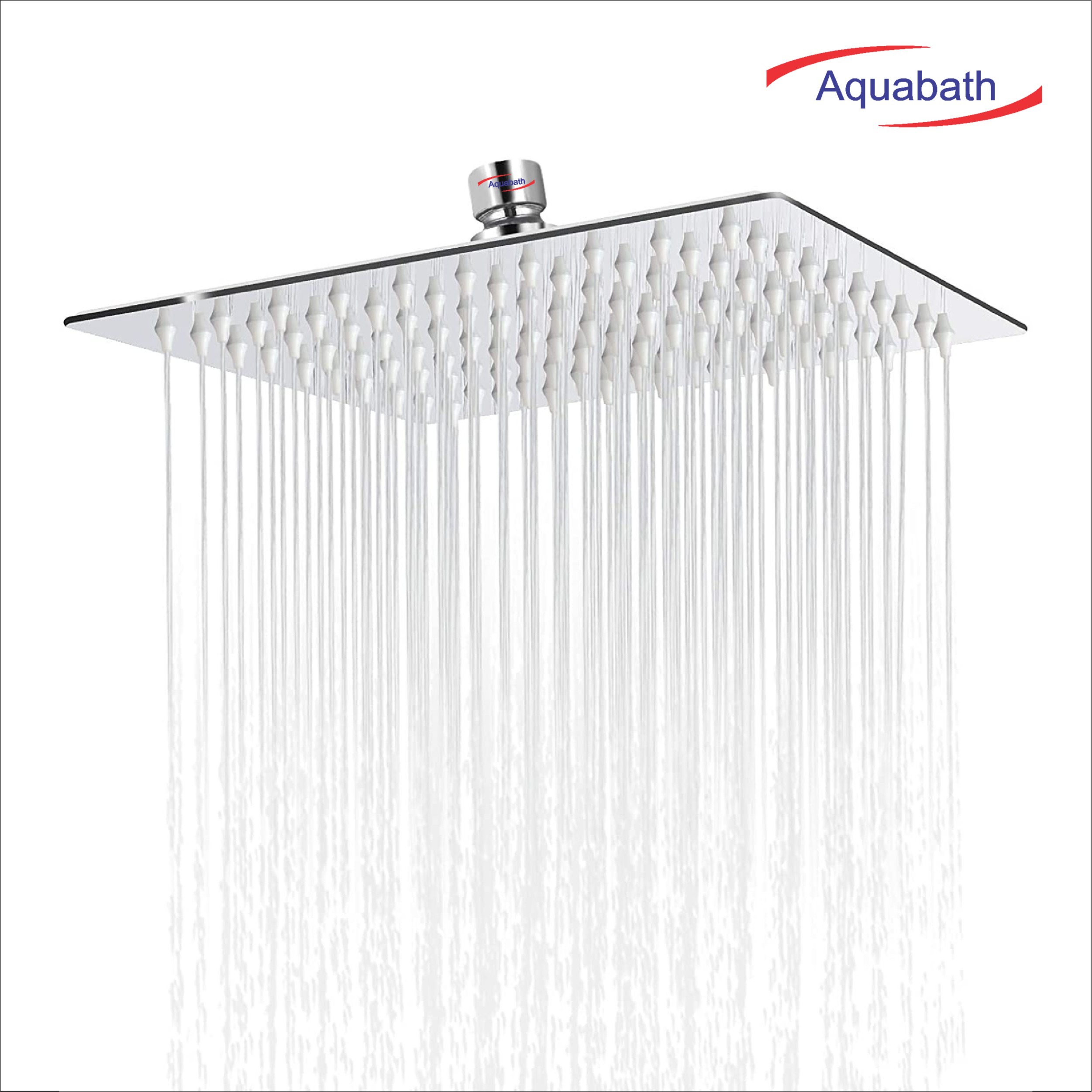 Ultra Slim SS Shower Chrome Finished Head Square