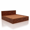 Aberdeen Wooden King Size Storable Bed - rear_view