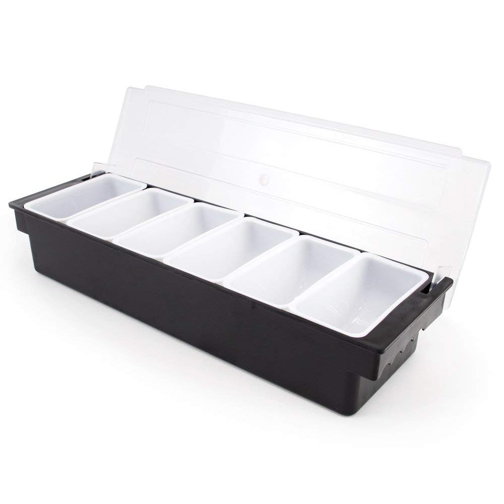 Garnish Tray in 6 Compartment - rear_view