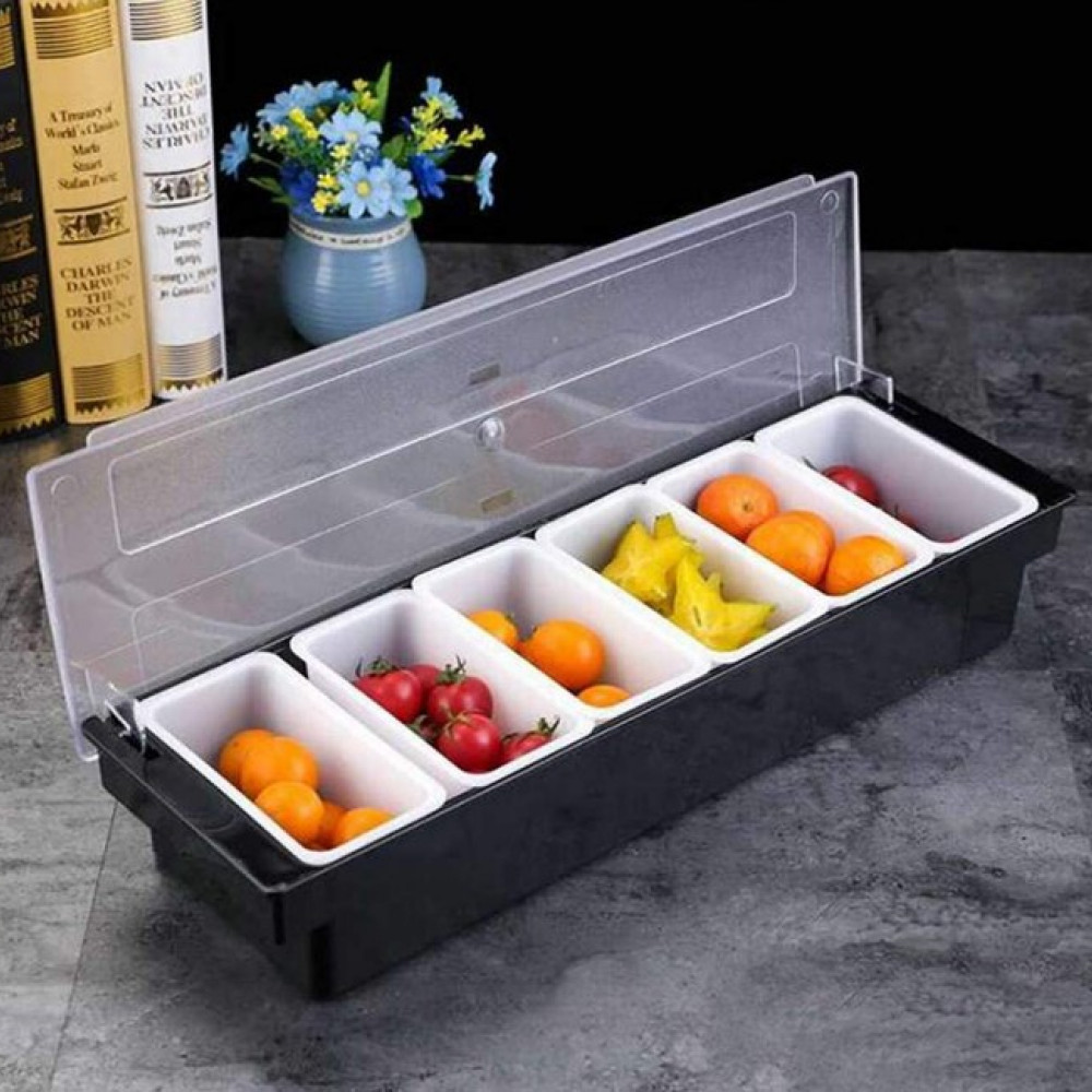 Garnish Tray in 6 Compartment - photo