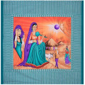 Cotton Double Bedsheet With Pillow Covers Jaipuri Print - Blue - front_view