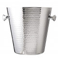Hammered Ridge Stainless Steel Champagne Bucket - front_view