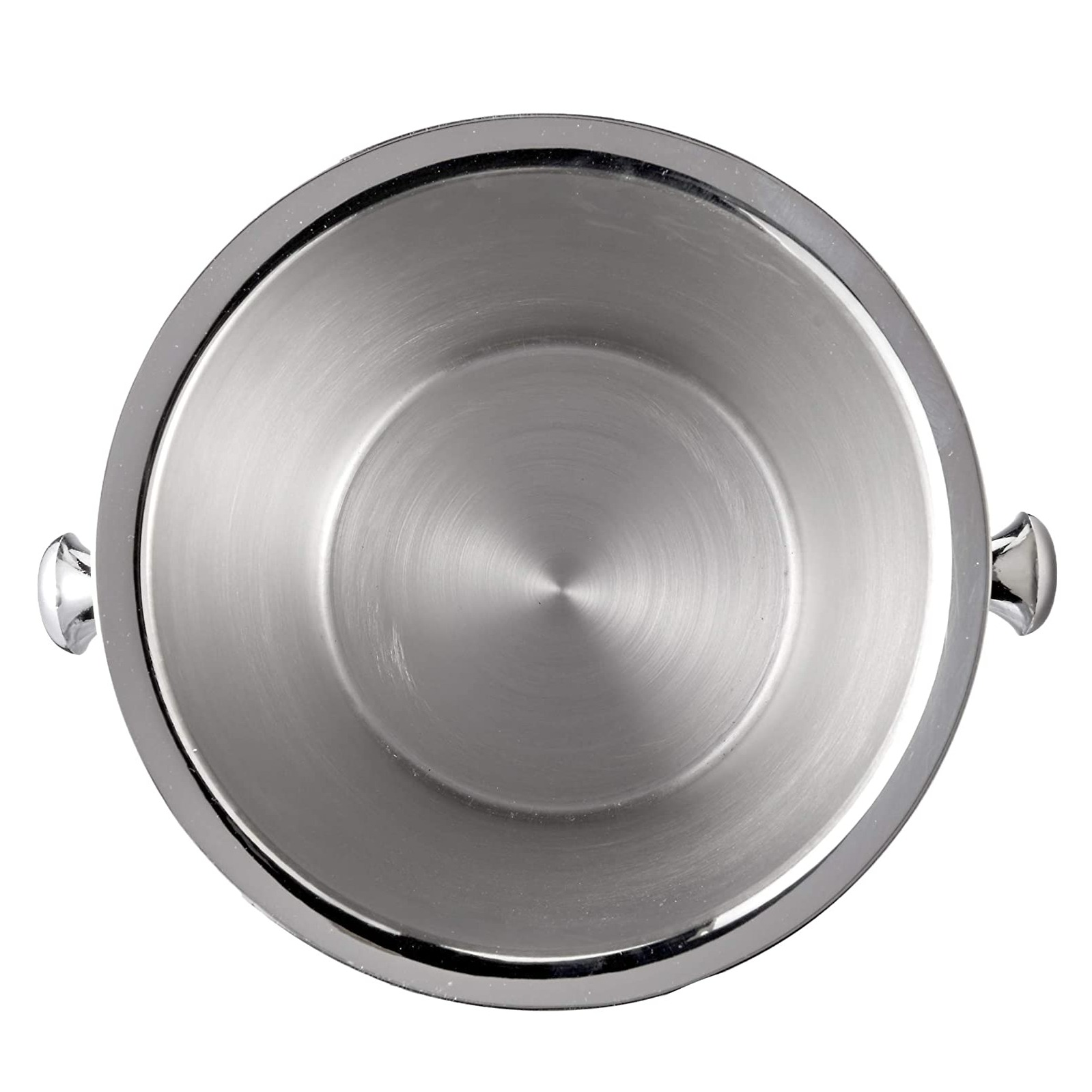 Hammered Ridge Stainless Steel Champagne Bucket - top_view