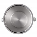 Hammered Ridge Stainless Steel Champagne Bucket - top_view
