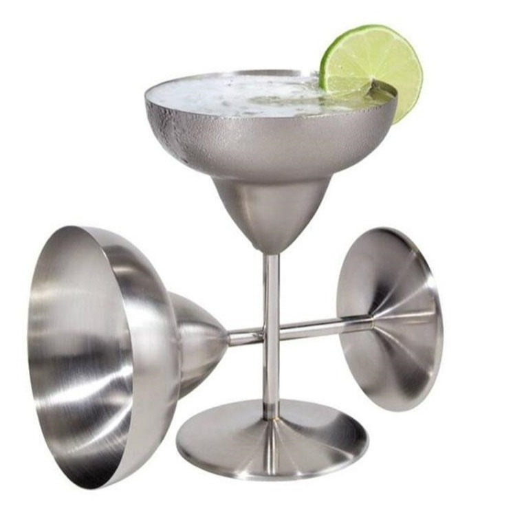 Stainless Steel Margarita Goblet Set of 4