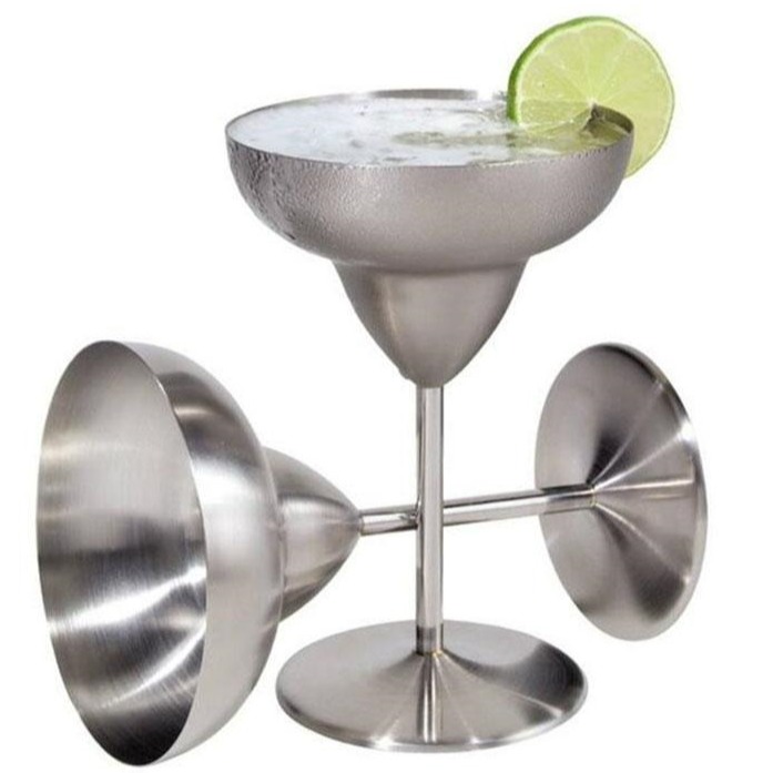 Stainless Steel Margarita Goblet Set of 2