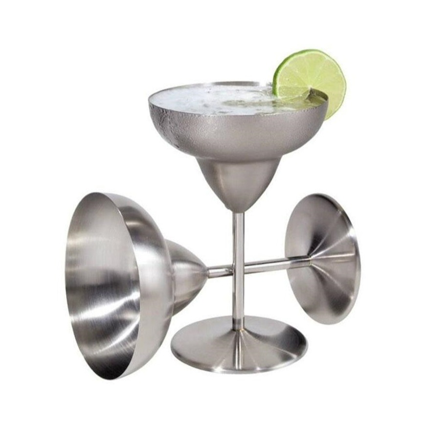 Stainless Steel Margarita Goblet Set of 2