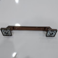 Door Handle 8" Silver Matt Finish (Pack of 2) - rear_view
