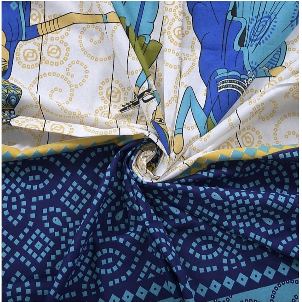 Pure Cotton Jaipuri Double Bedsheet with Pillow Covers - Multicolor