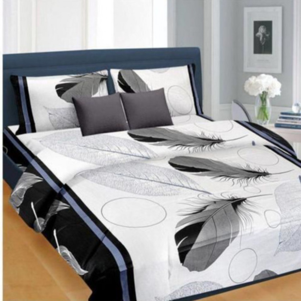 3D Poly Cotton Queen Bed sheet - photo