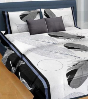 3D Poly Cotton Queen Bed sheet