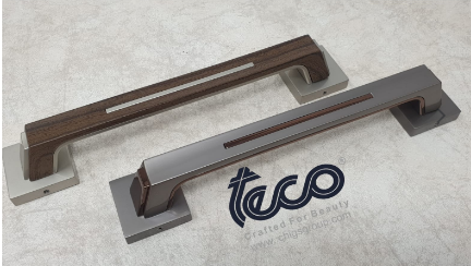 Door Handle 8" Silver Matt Finish (Pack of 2)