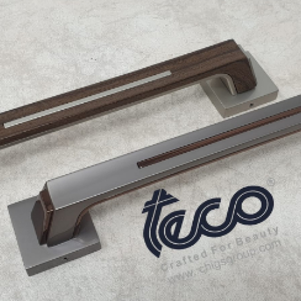 Door Handle 8" Silver Matt Finish (Pack of 2) - photo