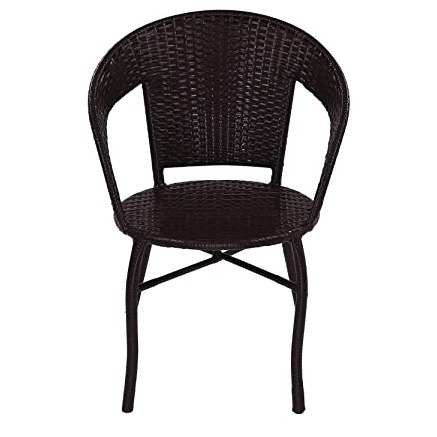 Outdoor Garden Patio Seating Set 1+2 (2 Chairs and 1 Table) (Brown)
