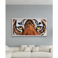 Eyes Of Bengal Tiger Canvas Painting - top_view