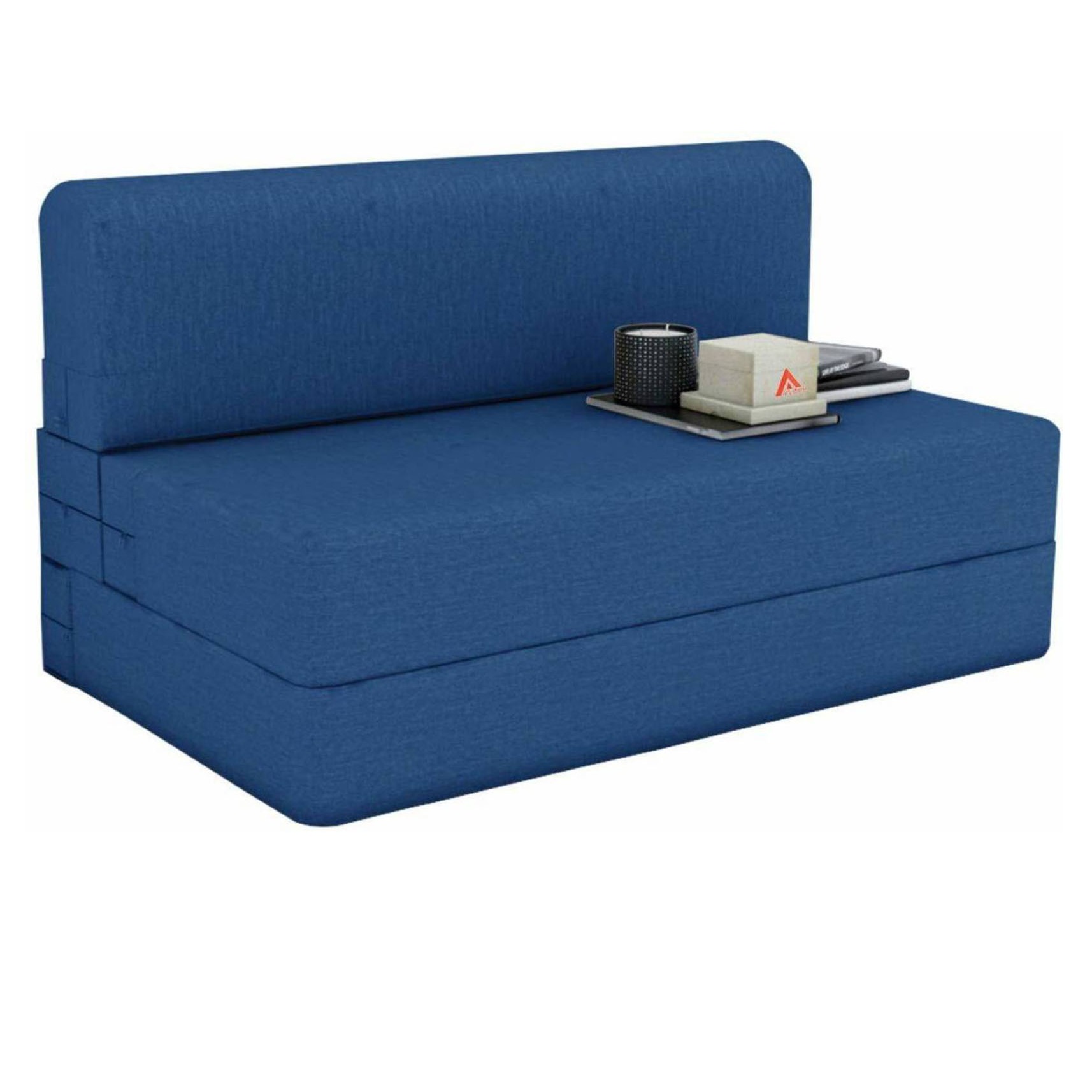 Dublin Navy Blue Sofa Cum Bed - front_view