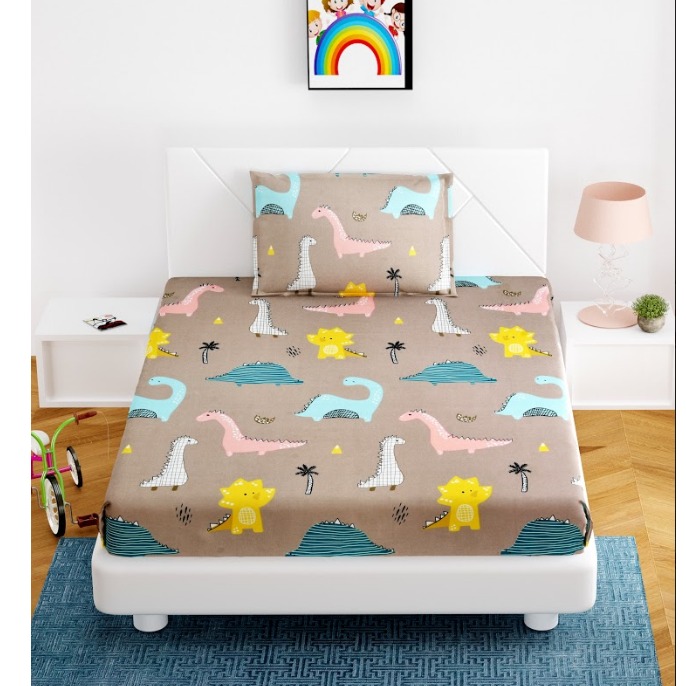 Single Bedsheet(Brown)