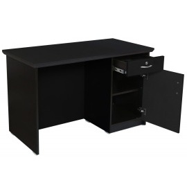 Cedar Office Table With Storage - front_view