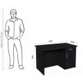 Cedar Office Table With Storage - rear_view