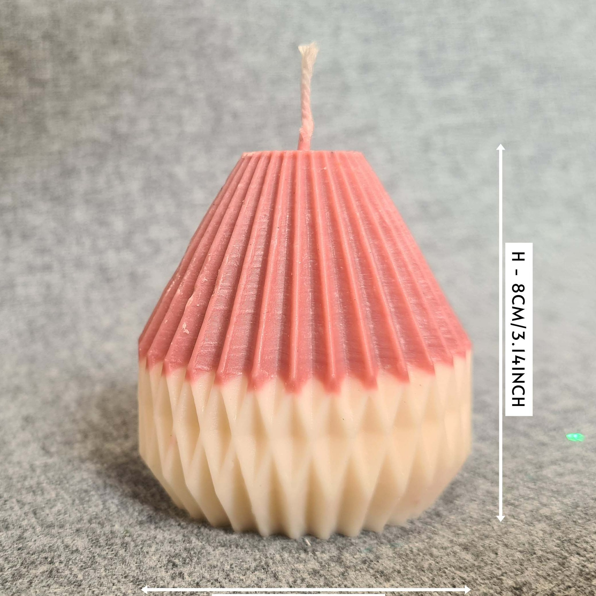 Handmade Pear Shape Candle - left_view