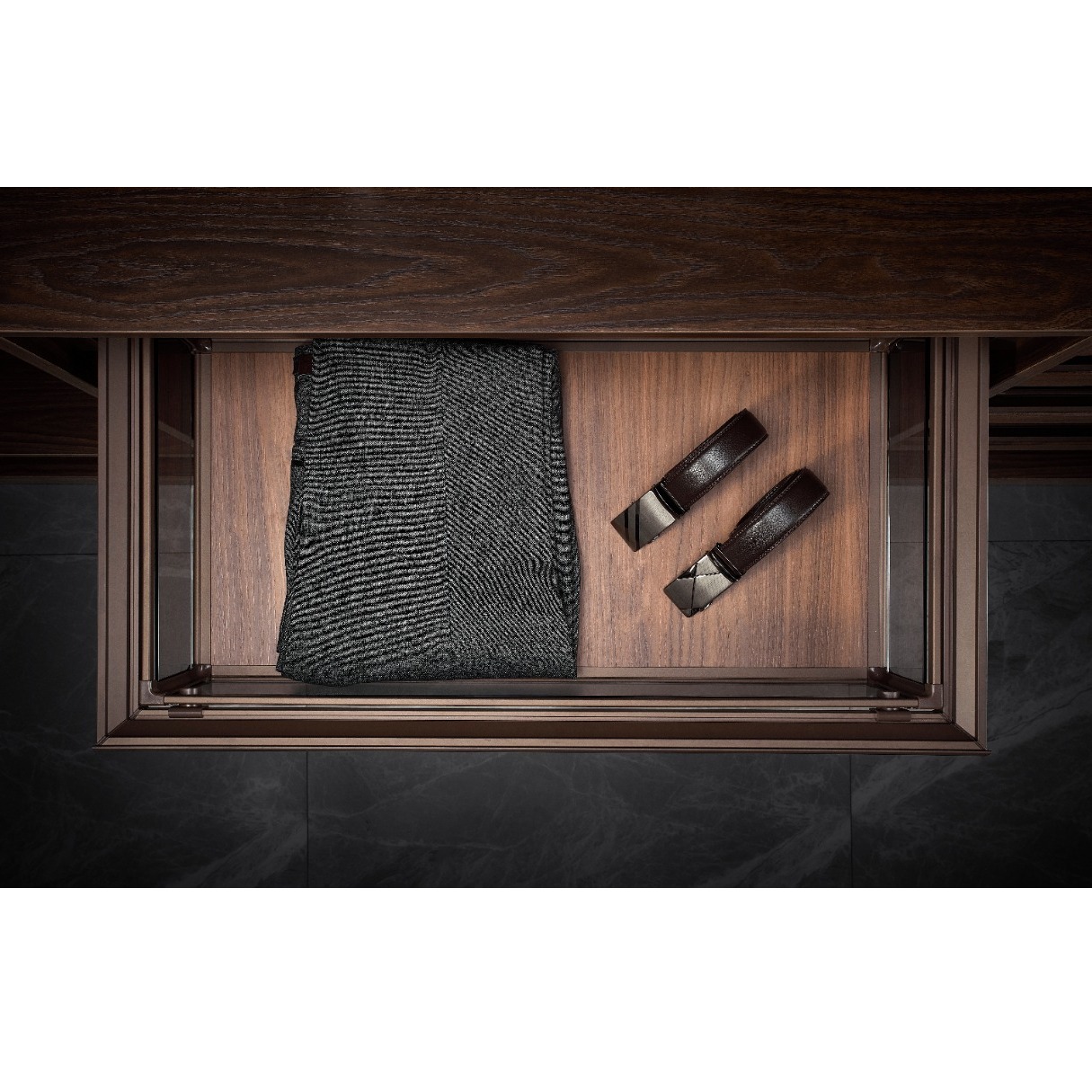 Wardrobe Storage Rattan Basket - 600MM - rear_view