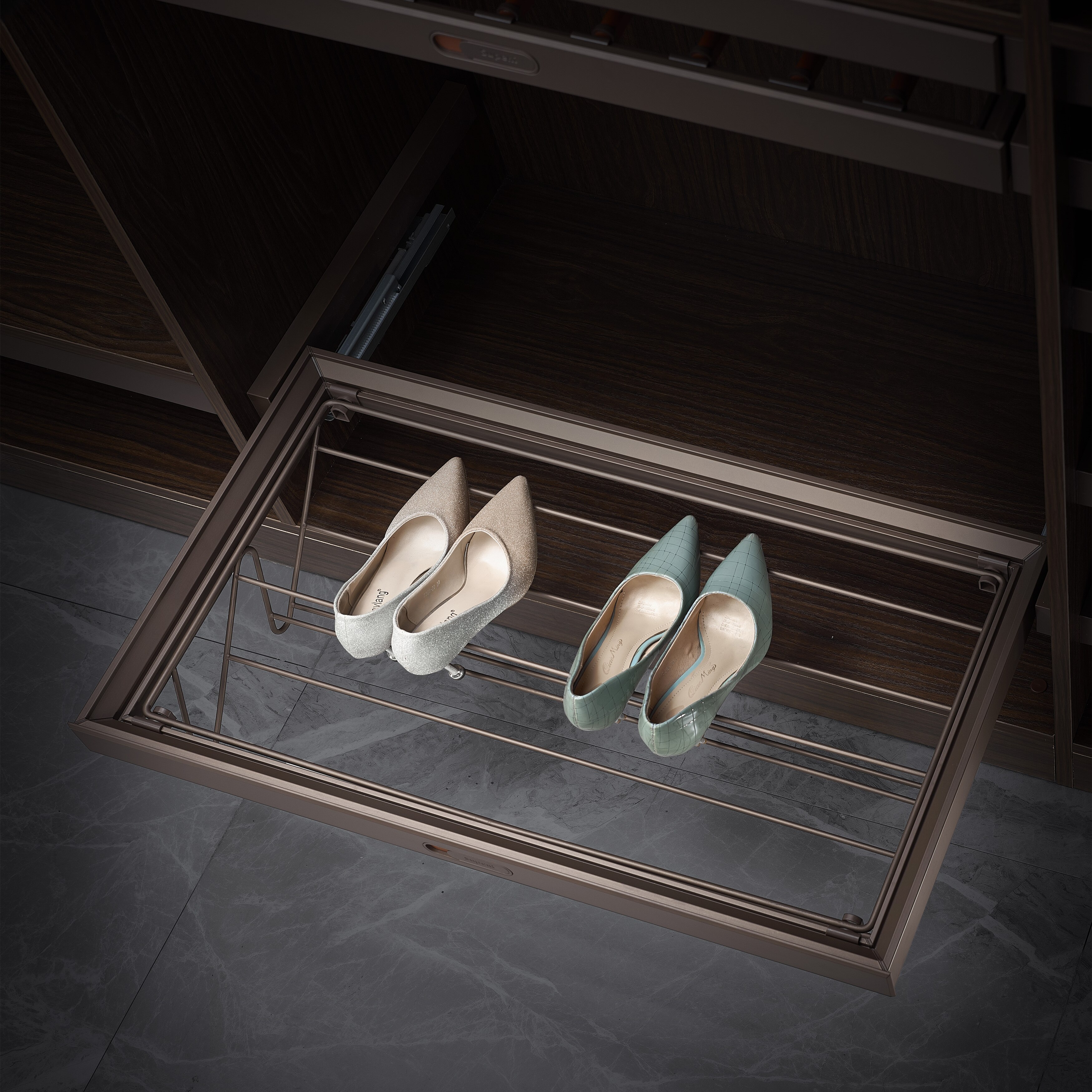 Sliding Wardrobe Shoe Rack-900MM