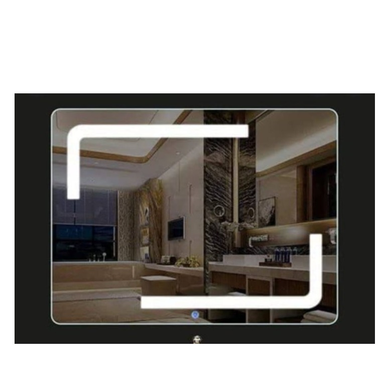 Corner Design Led Mirror with Touch Sensor