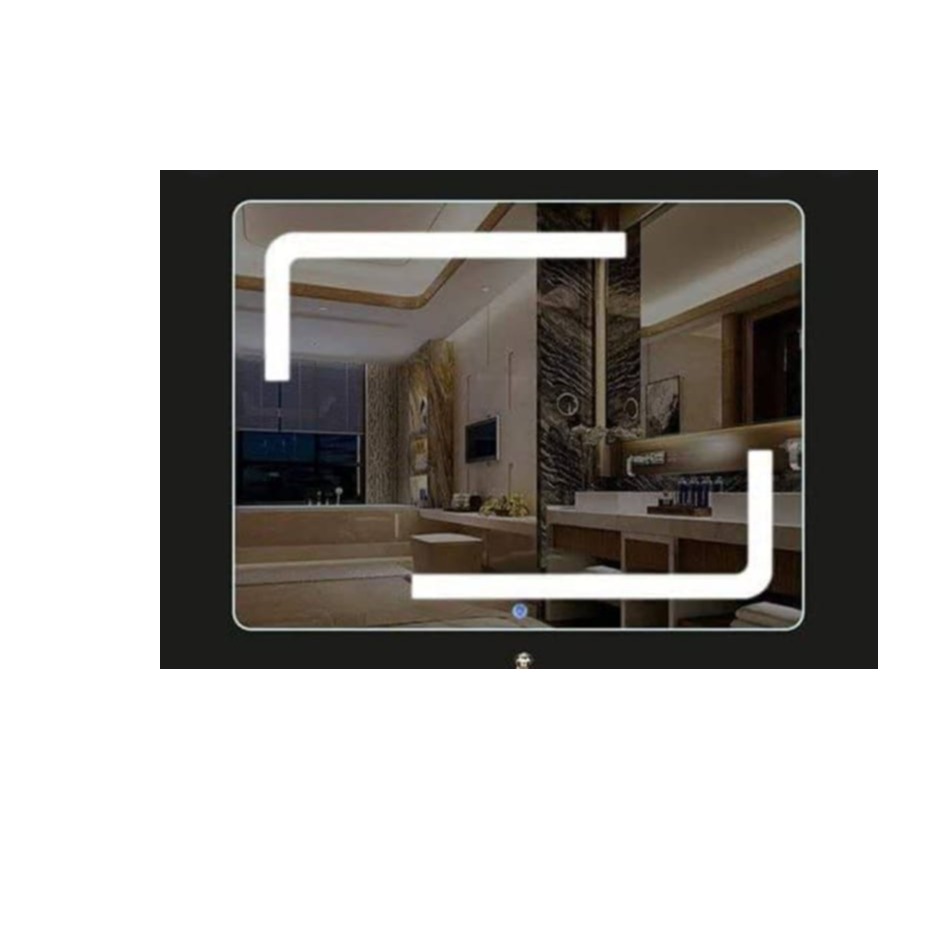 Corner Design Led Mirror with Touch Sensor