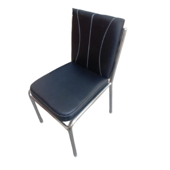 Armless Heavy Duty Office Chair (Black) - top_view