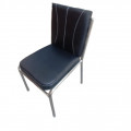 Armless Heavy Duty Office Chair (Black) - left_view