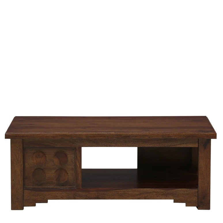 Solid Wood Coffee Table - front_view