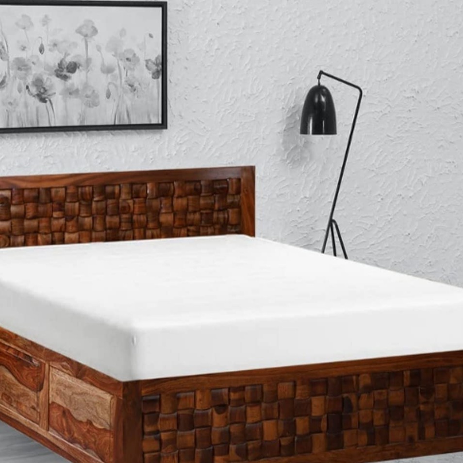 Melville Sheesham Wooden King Size Bed - top_view
