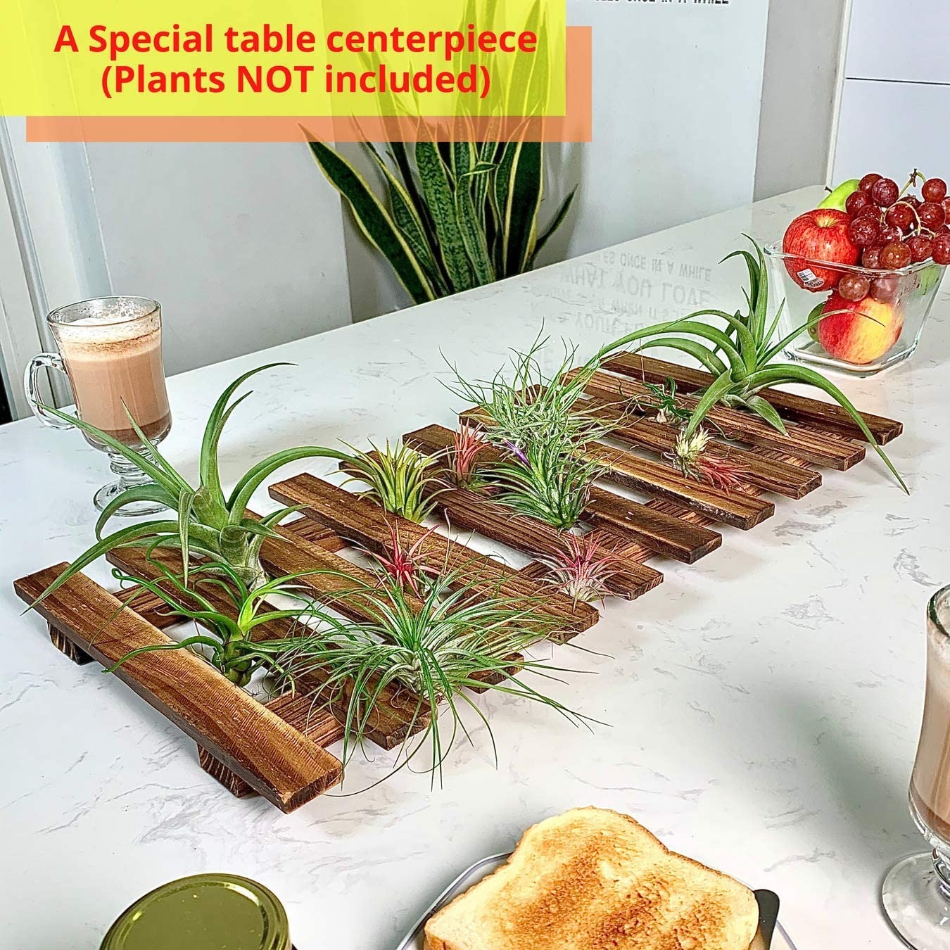 Wooden Hanging Planter 60 CM (Set of 1)