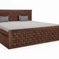 Malawi Sheesham Rosewood Wooden King Size Bed - top_view