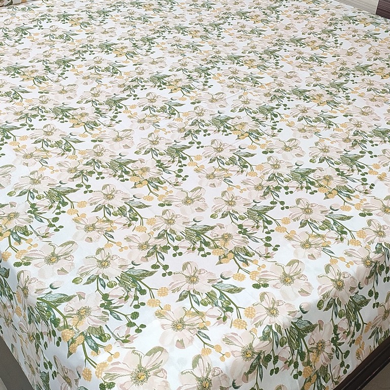 Cotton Multi-coloured  Double Bed sheet