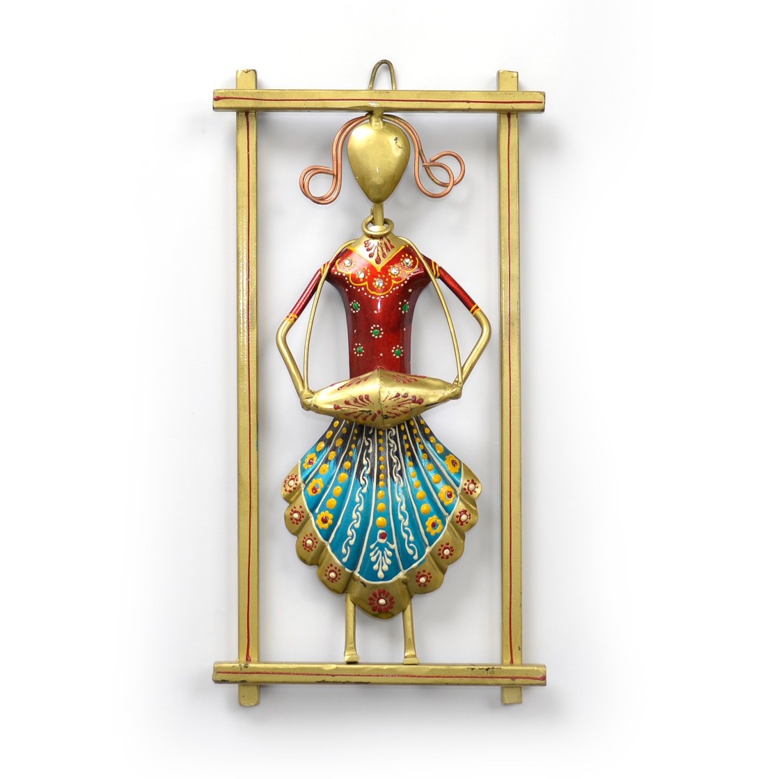 Metal Rajasthani Musicians Item showpiece ( Set of 3 ) - left_view