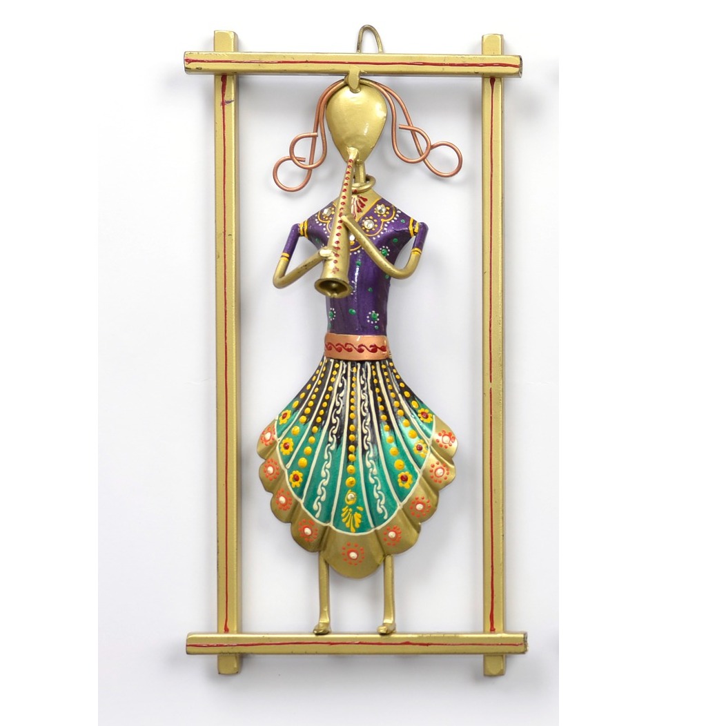Metal Rajasthani Musicians Item showpiece ( Set of 3 ) - right_view