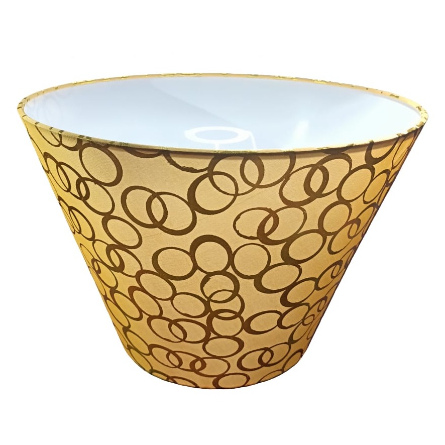 Golden Ring Printed Lampshade