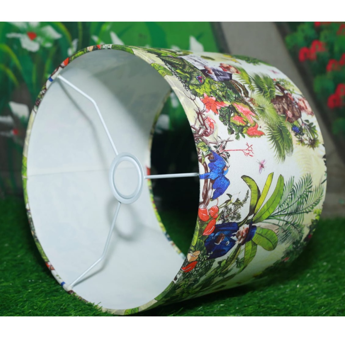 Dr. Monkey Drum Printed Lampshade