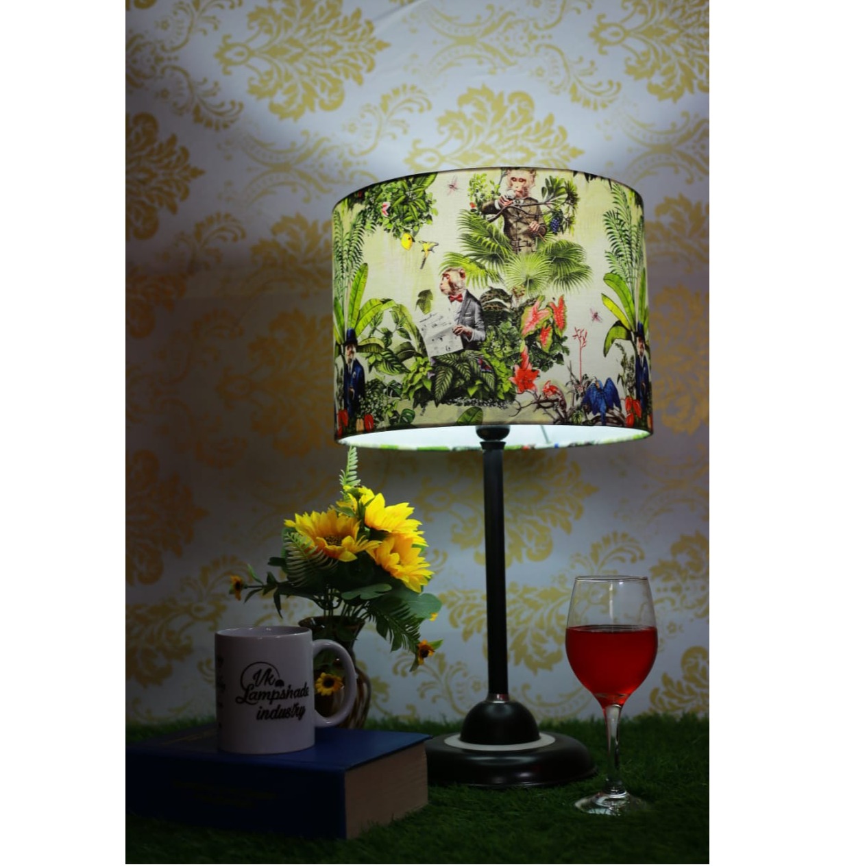 Dr. Monkey Drum Printed Lampshade
