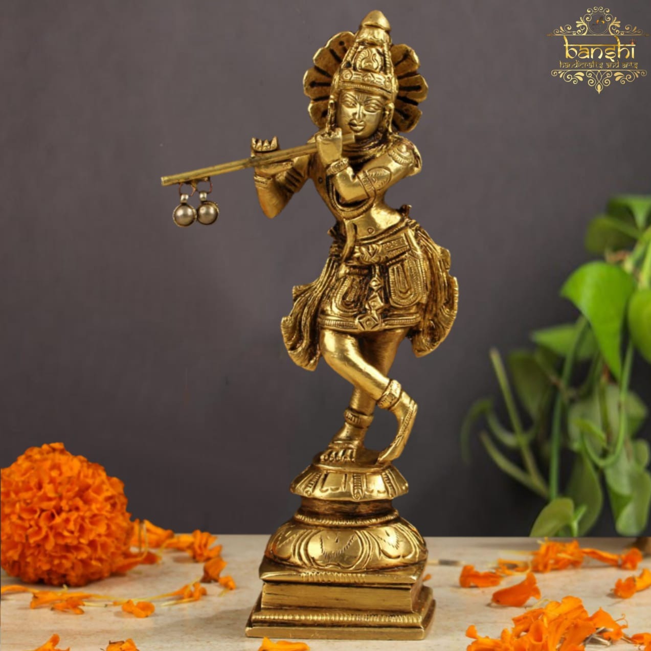 Lord Krishna Brass Idol