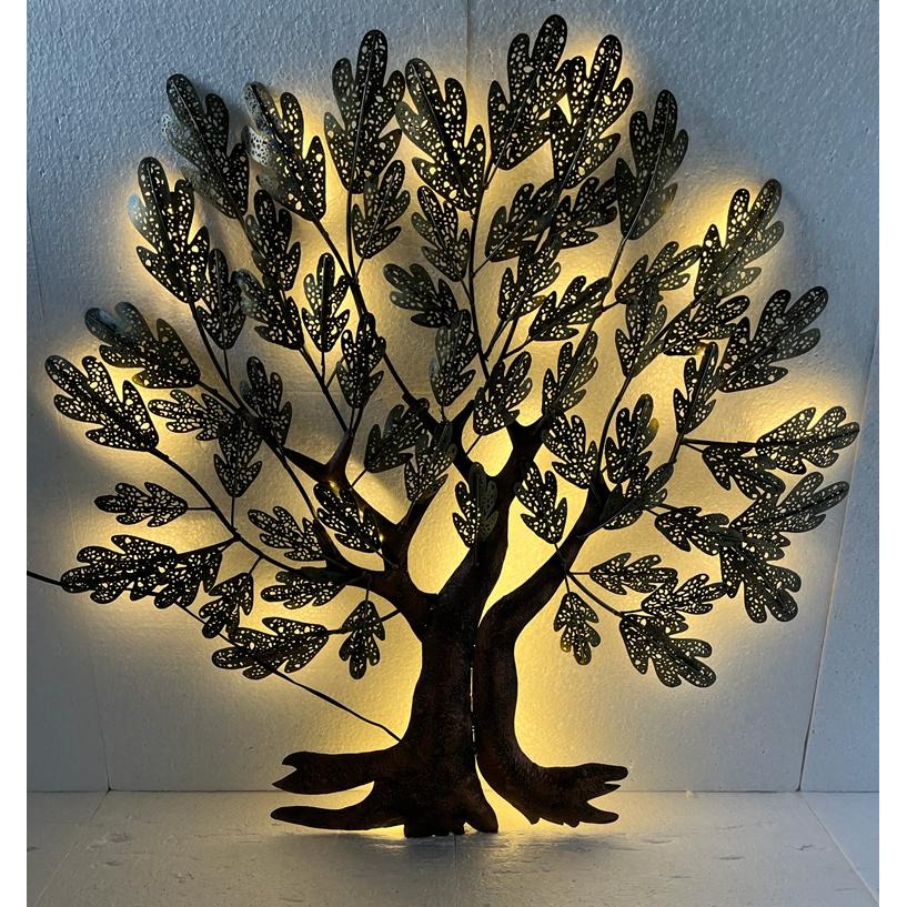 Decorative Leaf Tree Wall Art - top_view