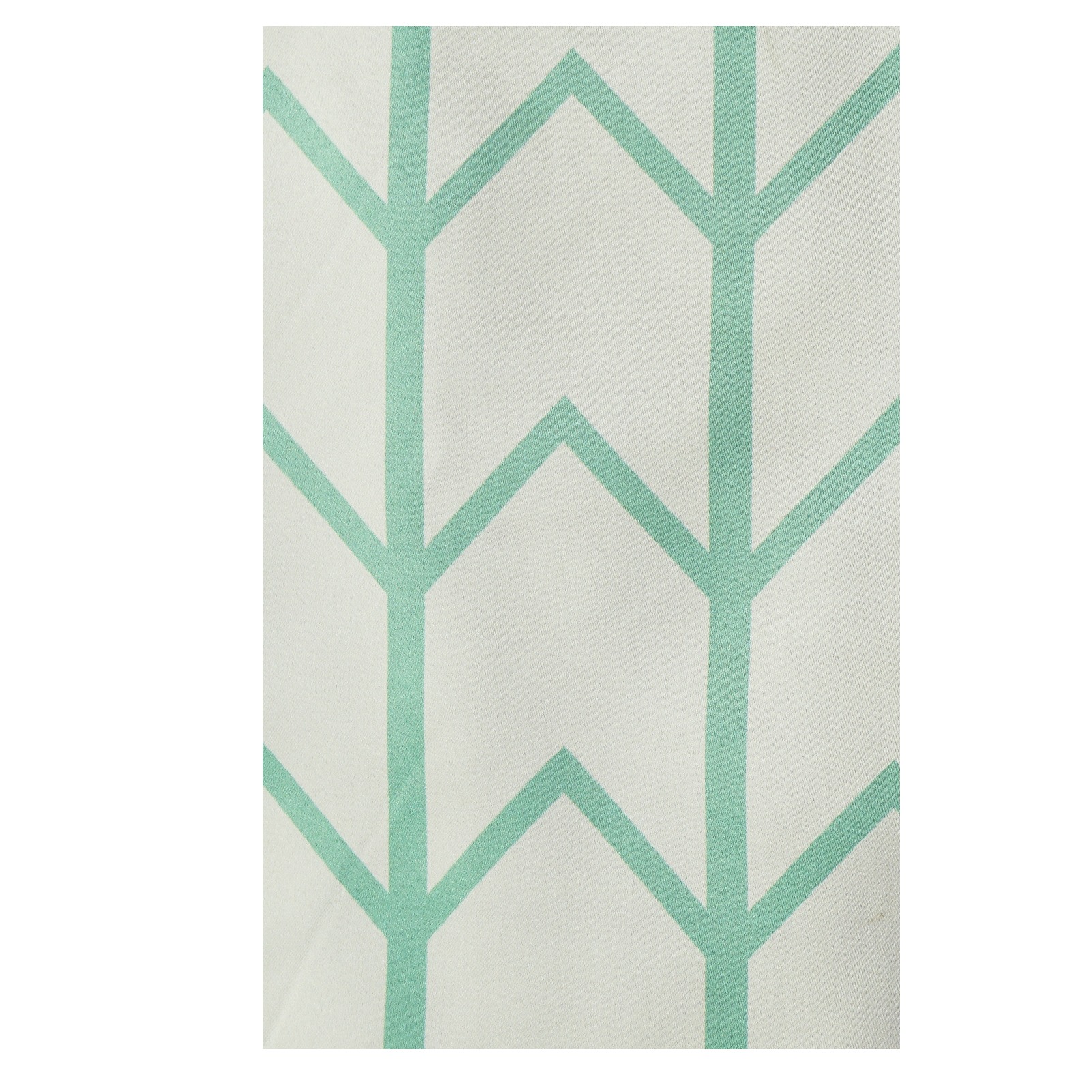 Arrow Design Long Window Single Curtain (Green)