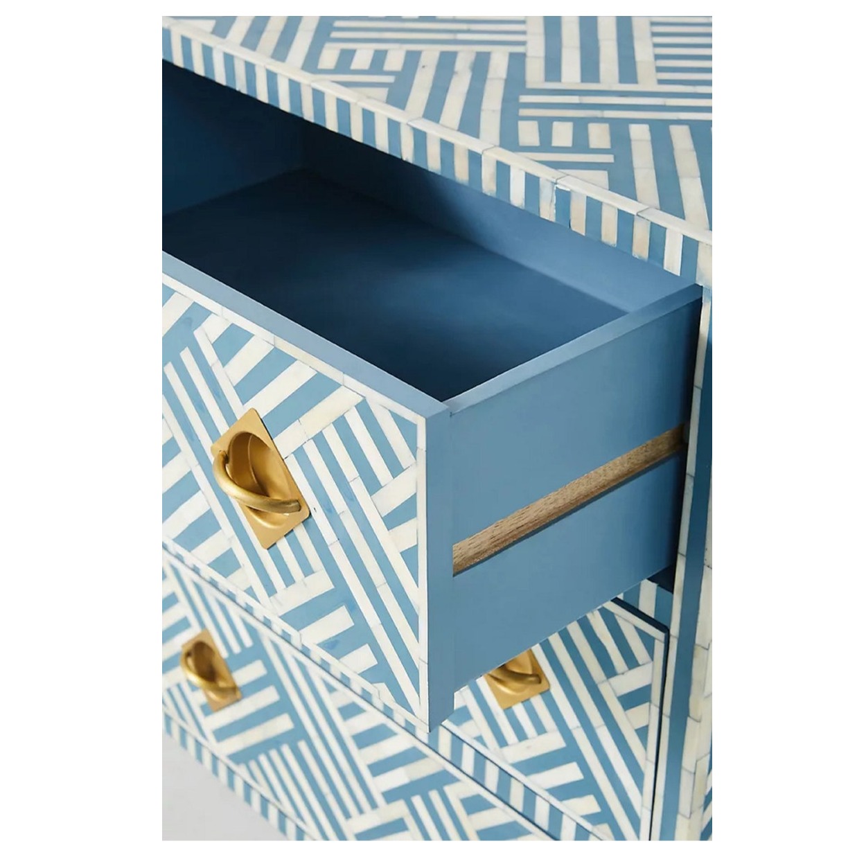 Bone Inlay Chest of 3 Drawers
